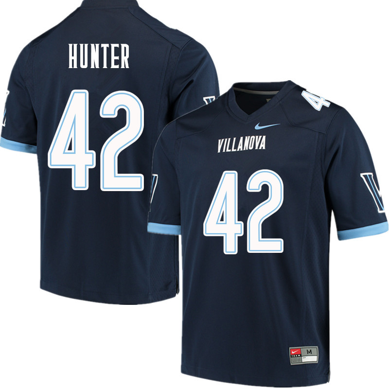Men #42 Keeling Hunter Villanova Wildcats College Football Jerseys Sale-Navy